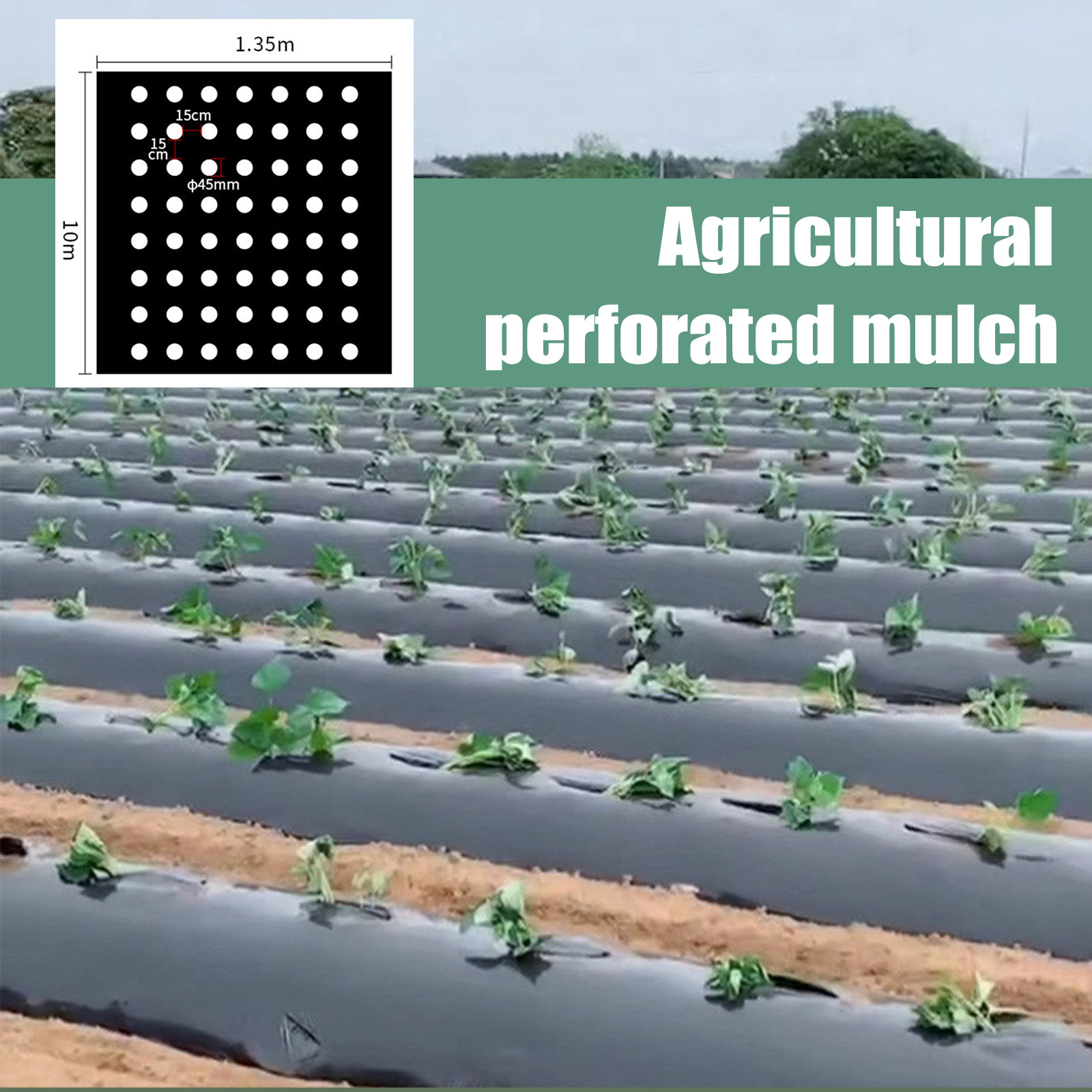 Greenhouse Plastic Film - PE Perforated Mulch Film Farm Items